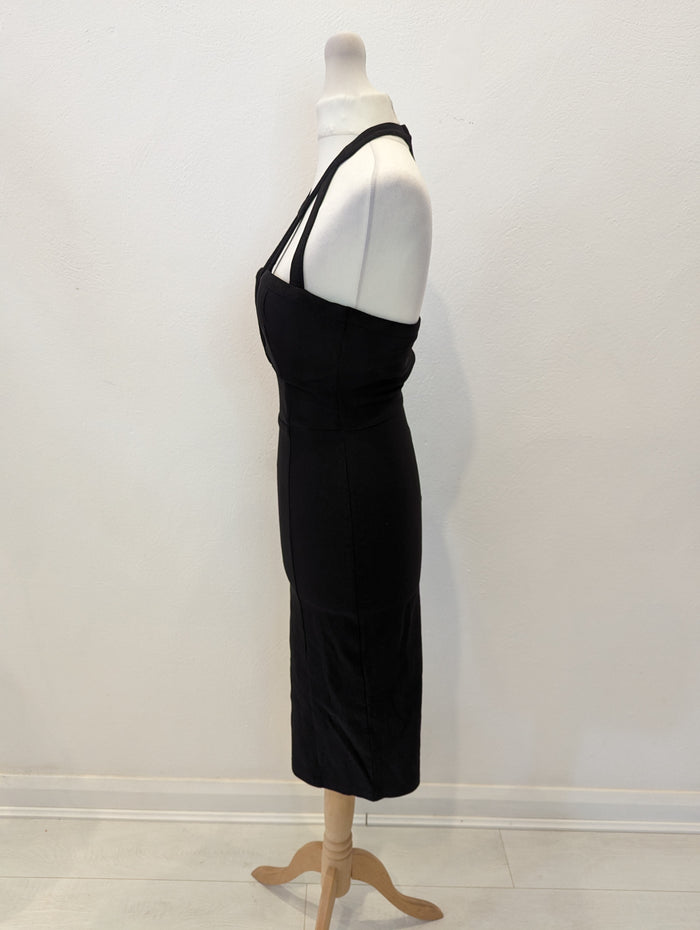 Rare London black halter dress 10 (small fit)