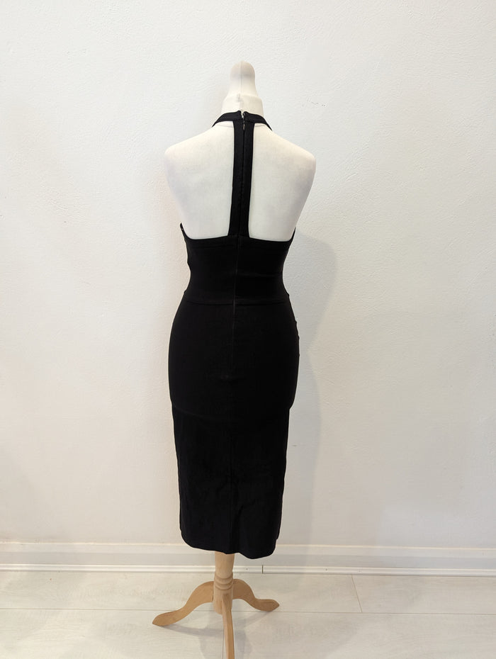 Rare London black halter dress 10 (small fit)