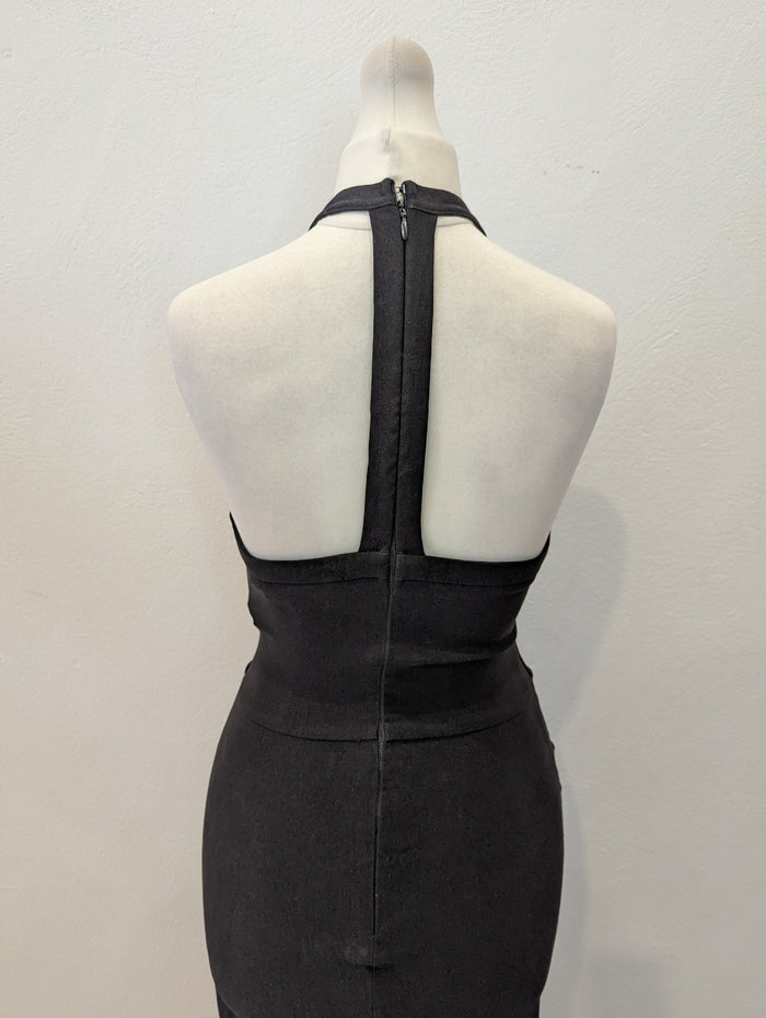 Rare London black halter dress 10 (small fit)