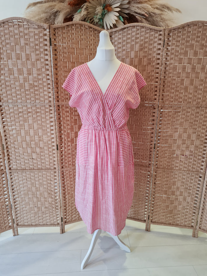 Rebellion Red/White Stripe Dress L