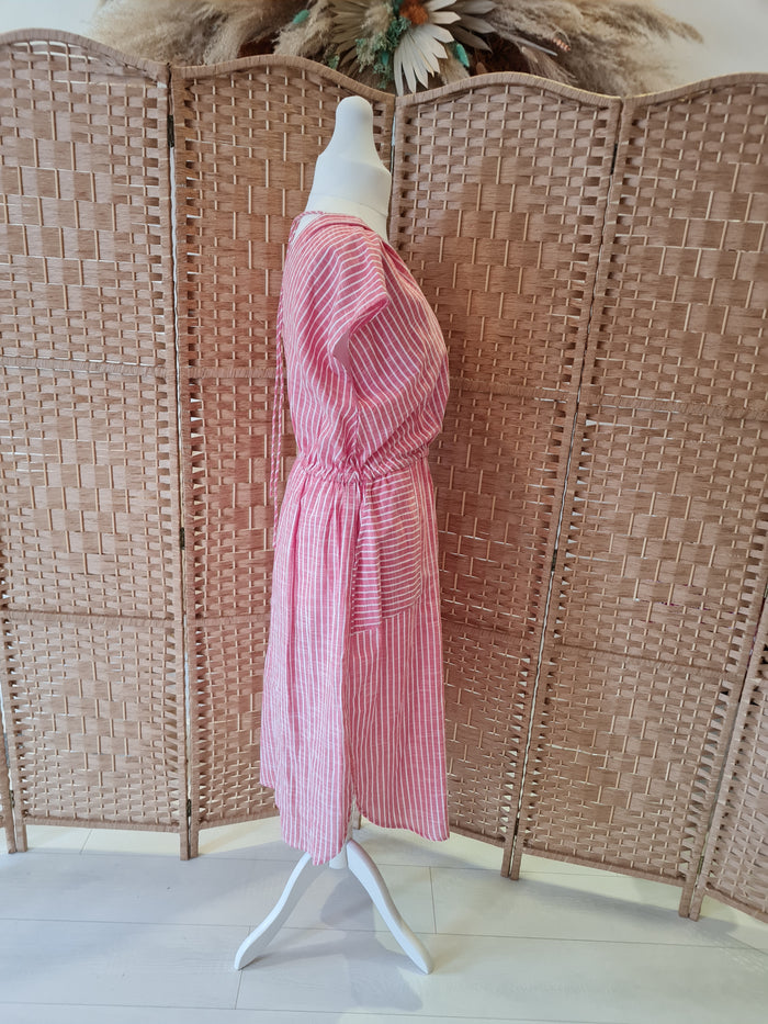 Rebellion Red/White Stripe Dress L