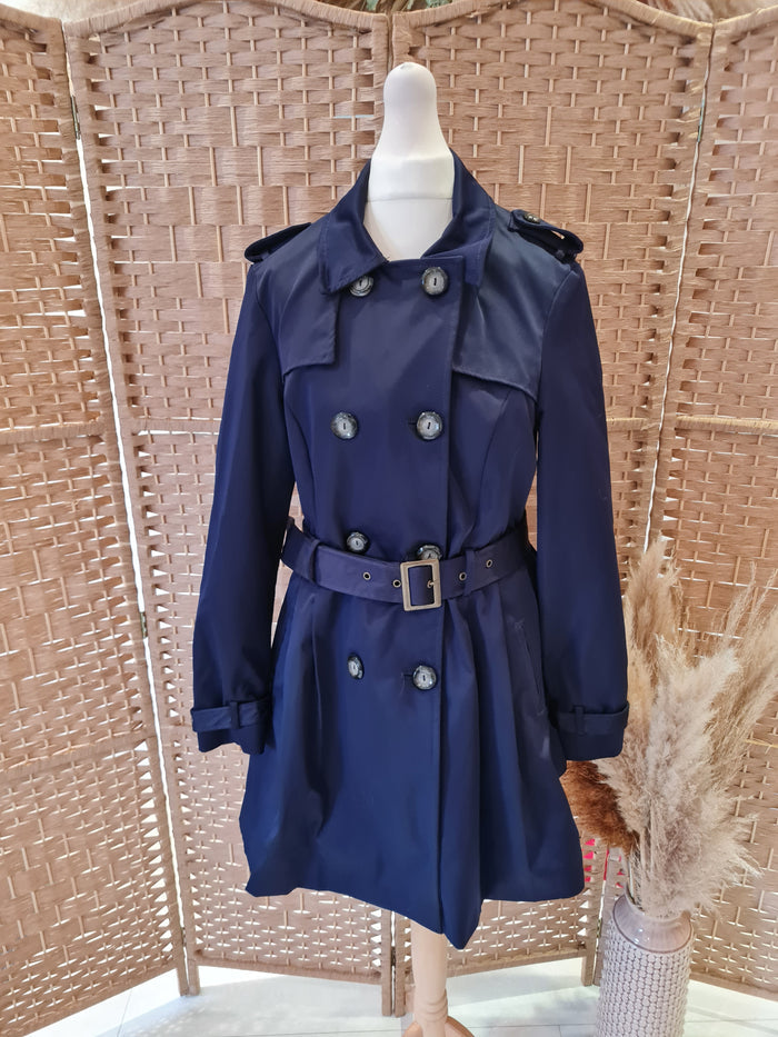 Red Herring Navy Short Trench coat 12