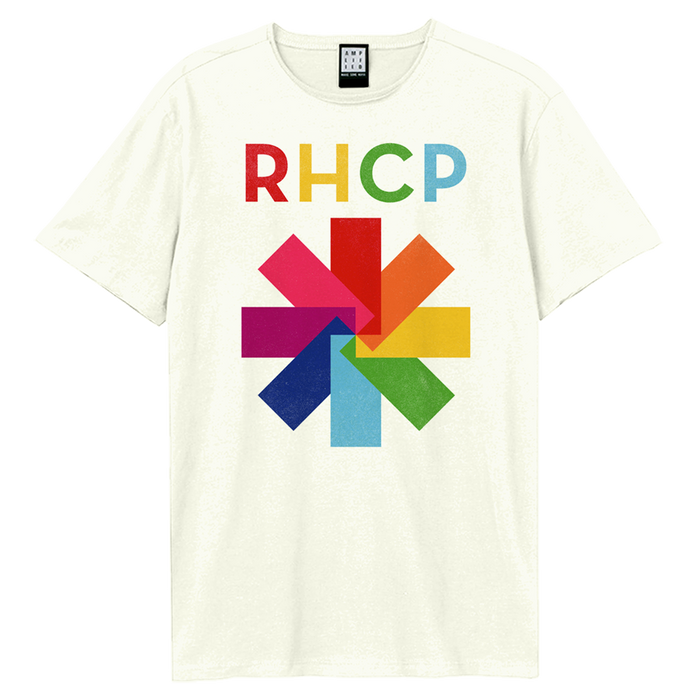Red Hot Chili Peppers T-Shirt - Colour Wheel Asterix Amplified