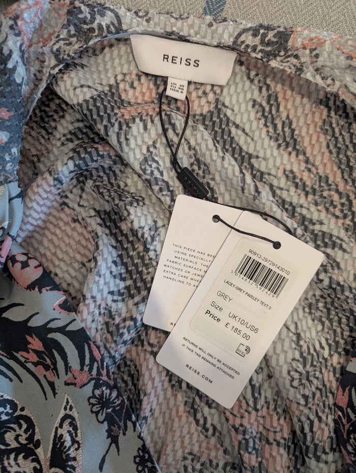 Reiss Aqua Multi Dress 10 RRP £185