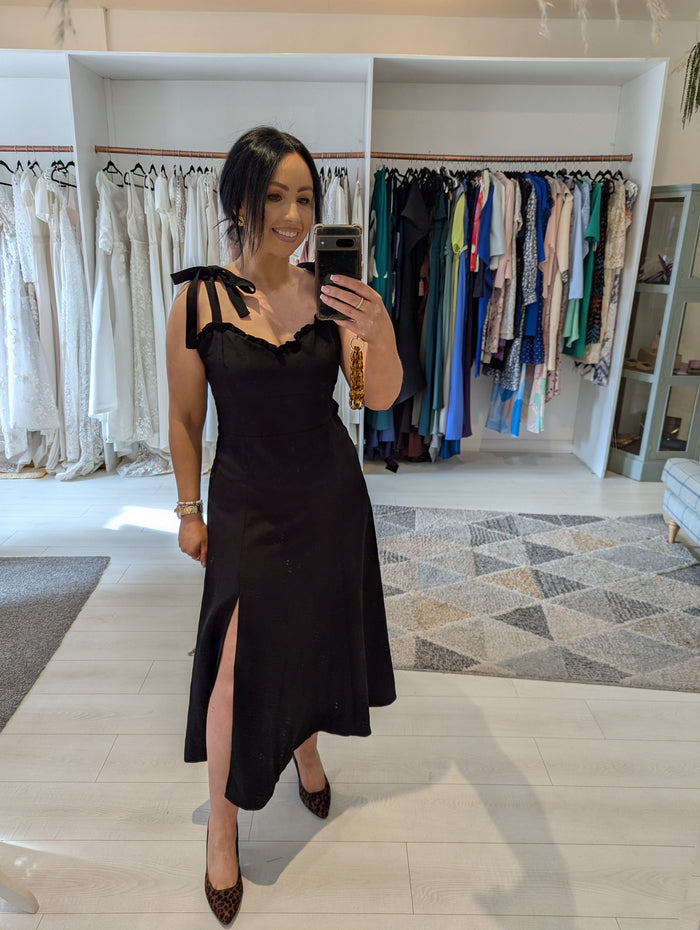 Reiss Black Yanna Dress 14
