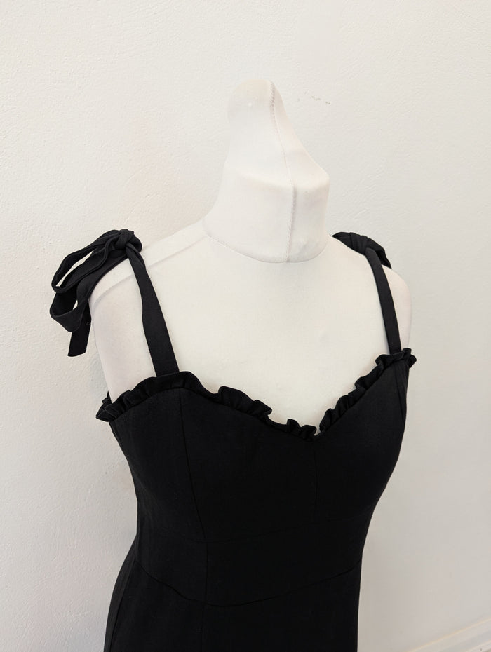 Reiss Black Yanna Dress 14