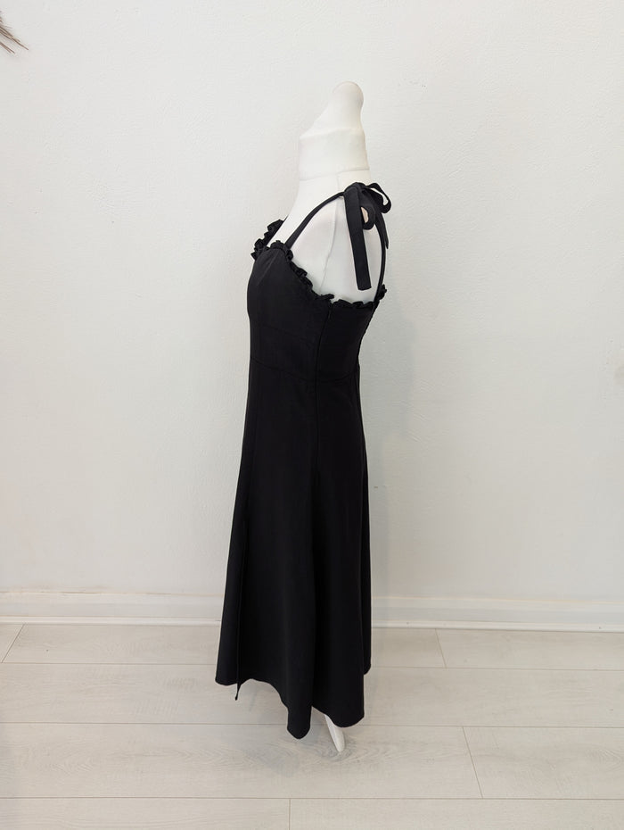 Reiss Black Yanna Dress 14