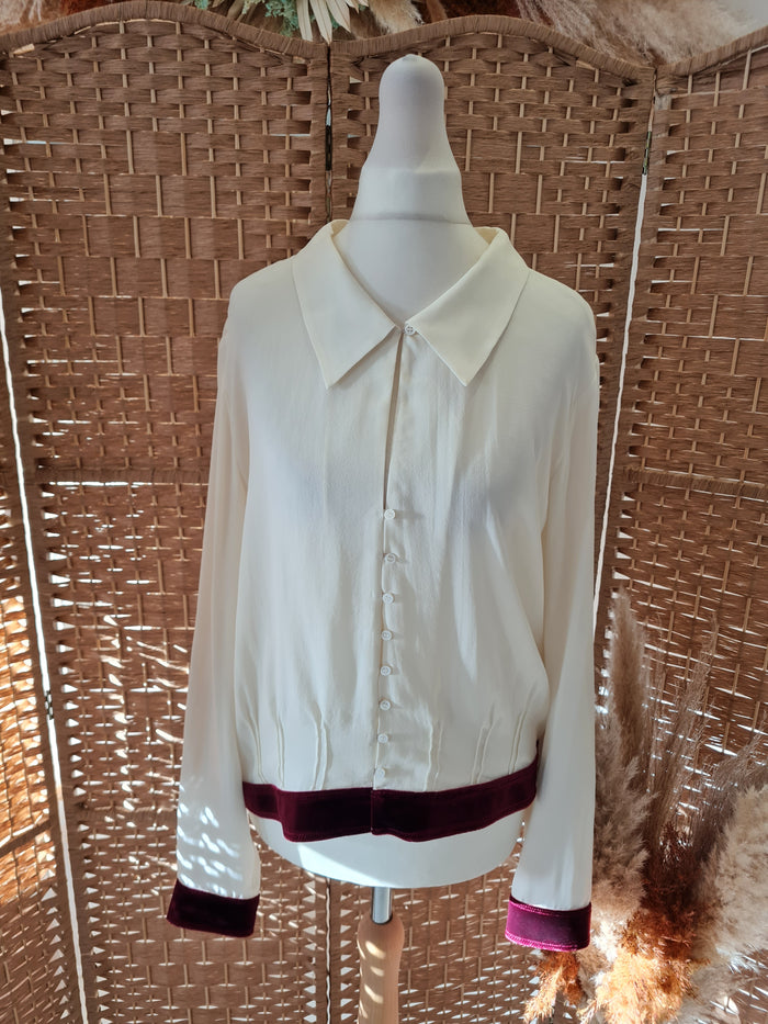 Reiss Cream Blouse 12 New RRP £190