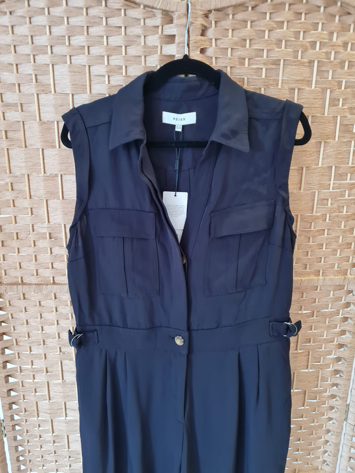 Reiss Navy Jumpsuit NWT 14