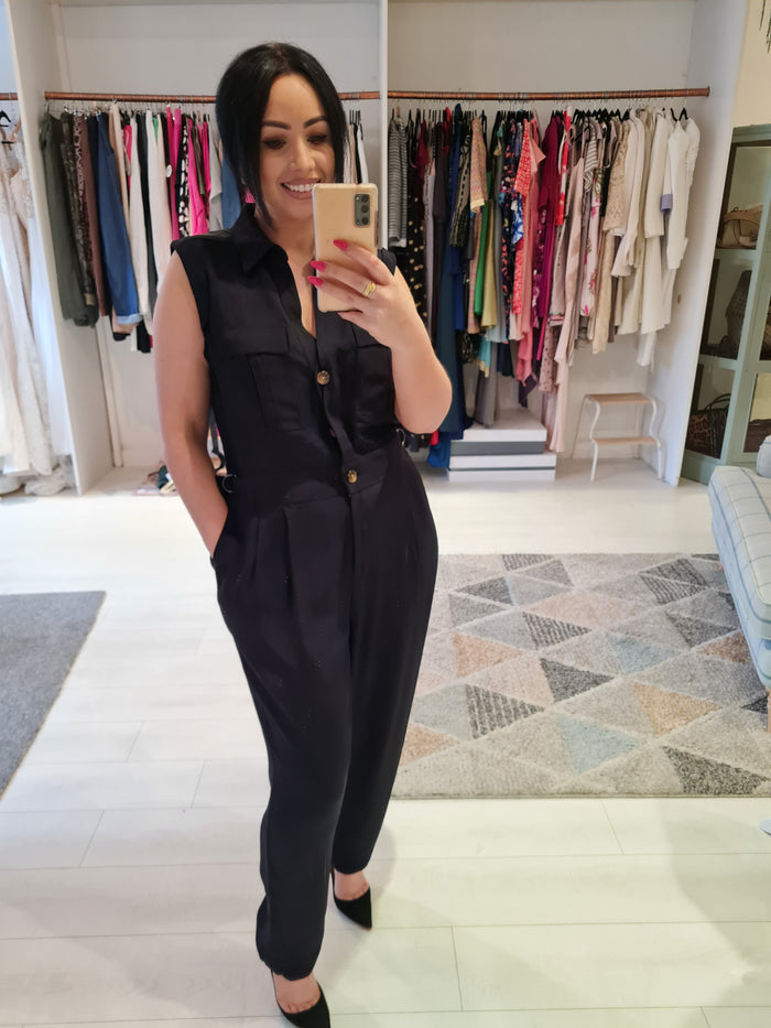Reiss Navy Jumpsuit NWT 14