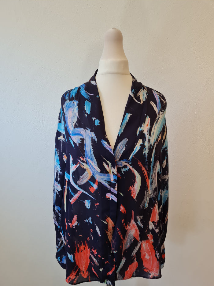 Reiss Navy/Blue Blouse 12