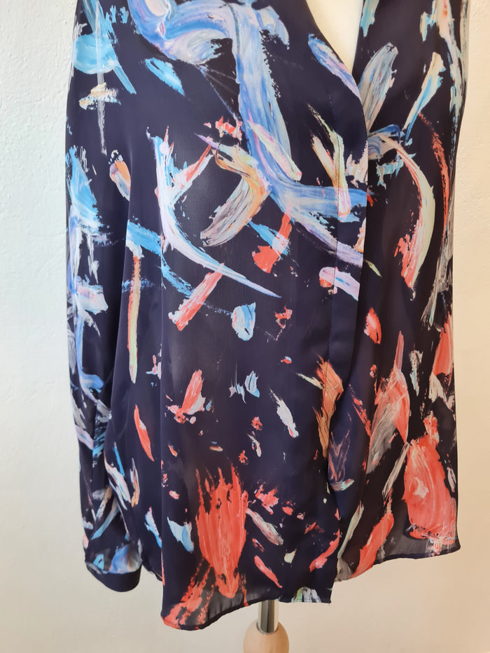 Reiss Navy/Blue Blouse 12