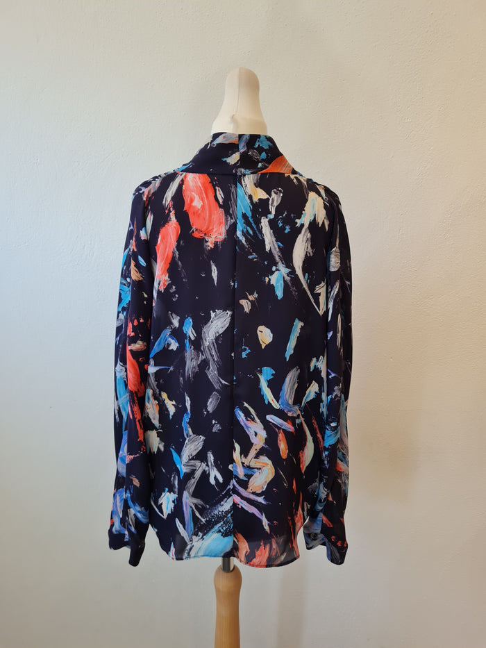 Reiss Navy/Blue Blouse 12