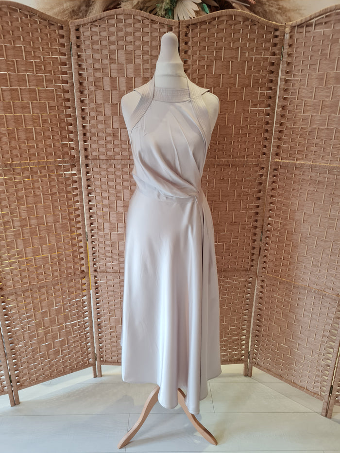 Reiss Oyster halter dress size 8