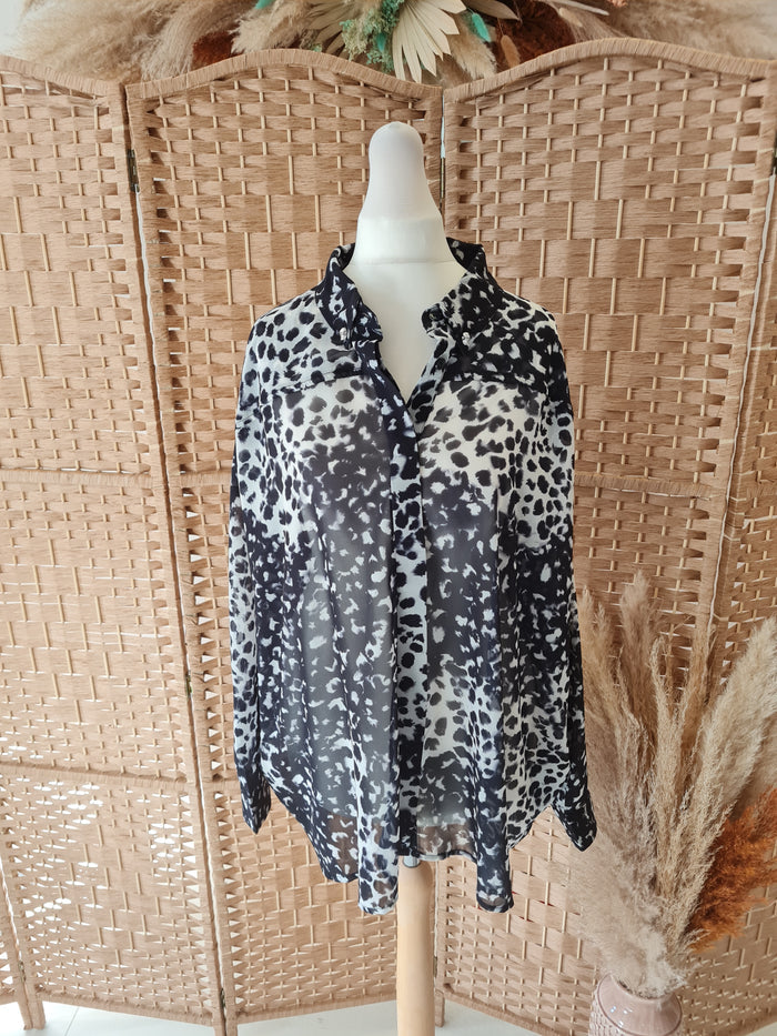 Religion leopard print shirt 12