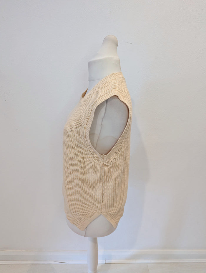 Replay Cream Vest M/ L