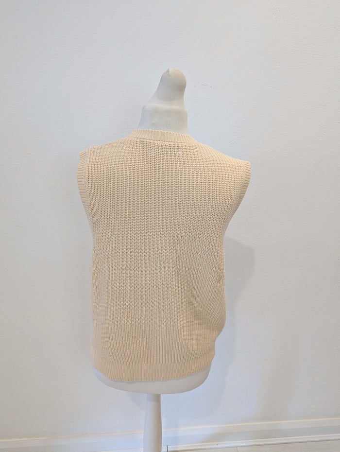 Replay Cream Vest M/ L