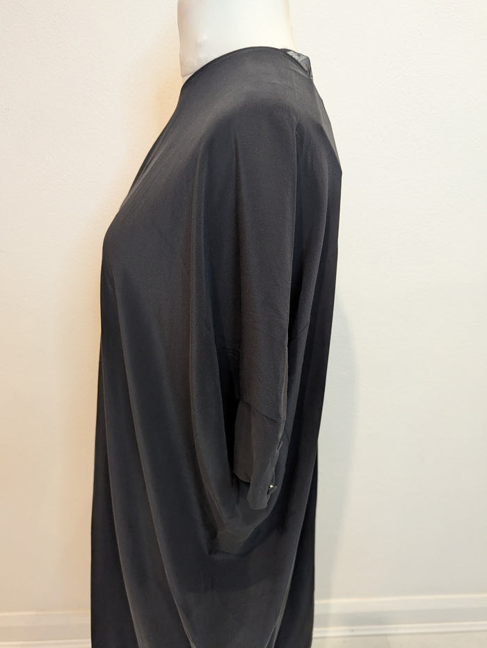 Richard Nicoll Black One Sleeve Silk Tunic M