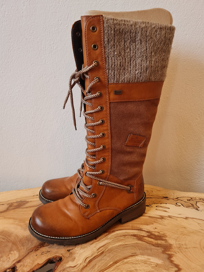 Rieker tan boots 5
