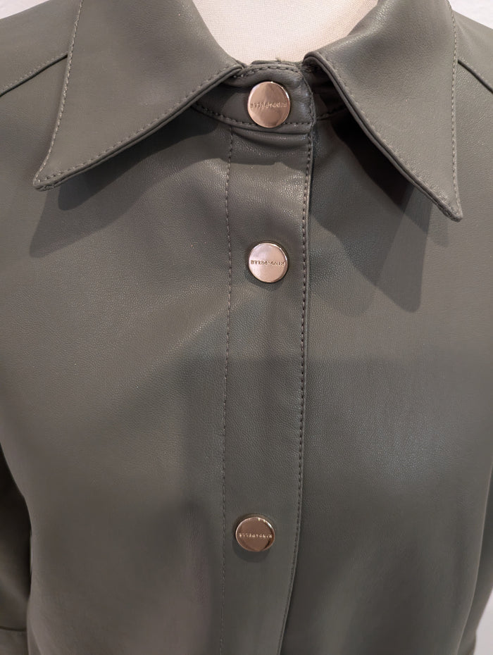 Rino & Pelle Green Pleather Dress 34