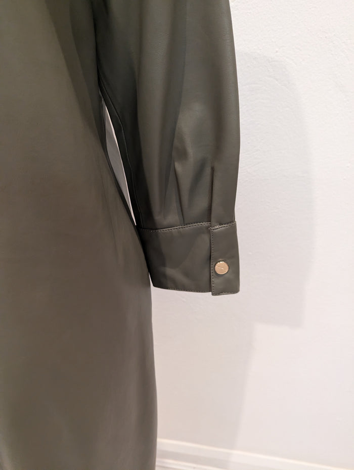 Rino & Pelle Green Pleather Dress 34