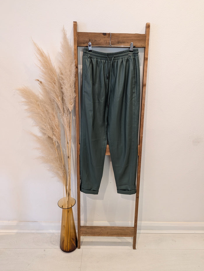Rino & Pelle Green Pleather Trousers Size 12