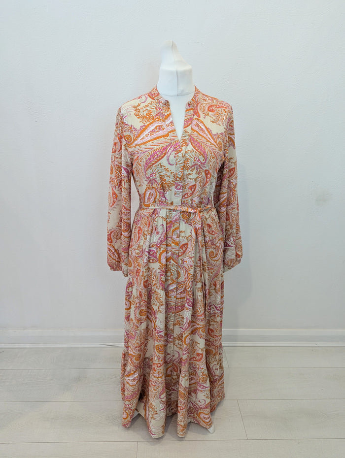 Rino & Pelle orange maxi dress 10 NWT RRP £80