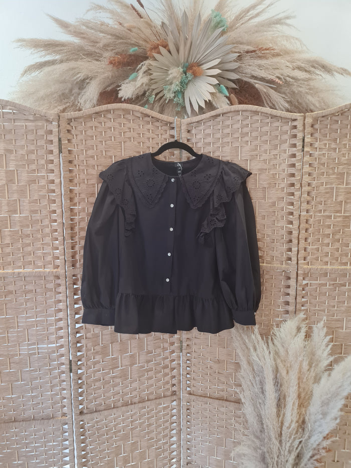 River Island Black blouse 16