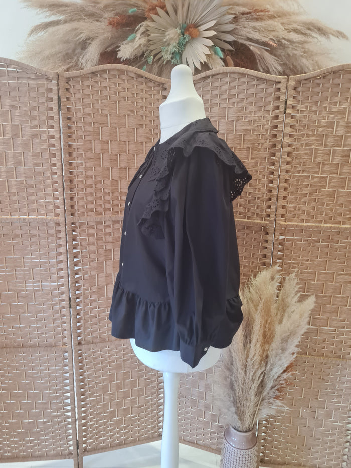 River Island Black blouse 16