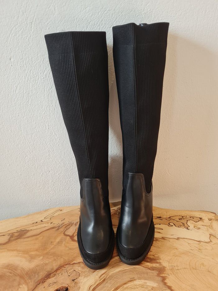 River Island Black knit boots  4