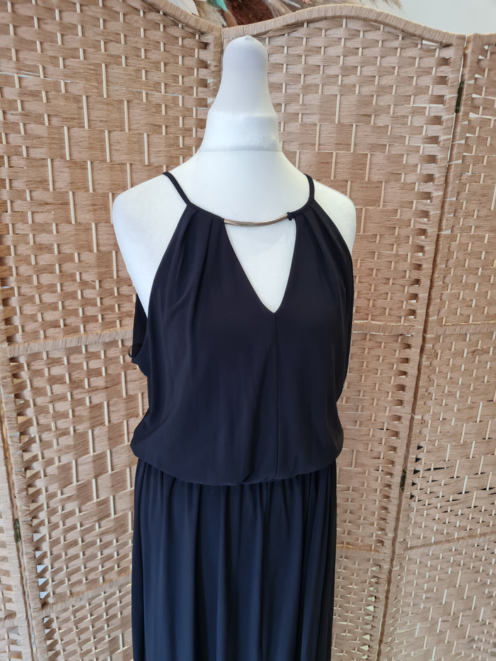 River Island black maxi dress 10