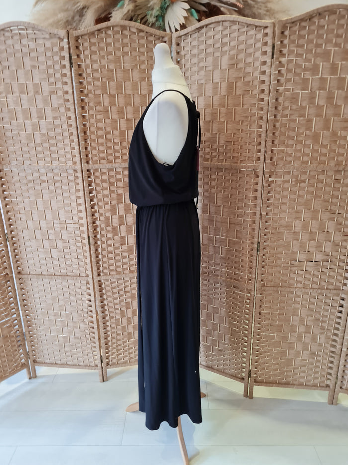 River Island black maxi dress 10