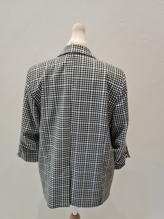 River Island Black & White Blazer 12