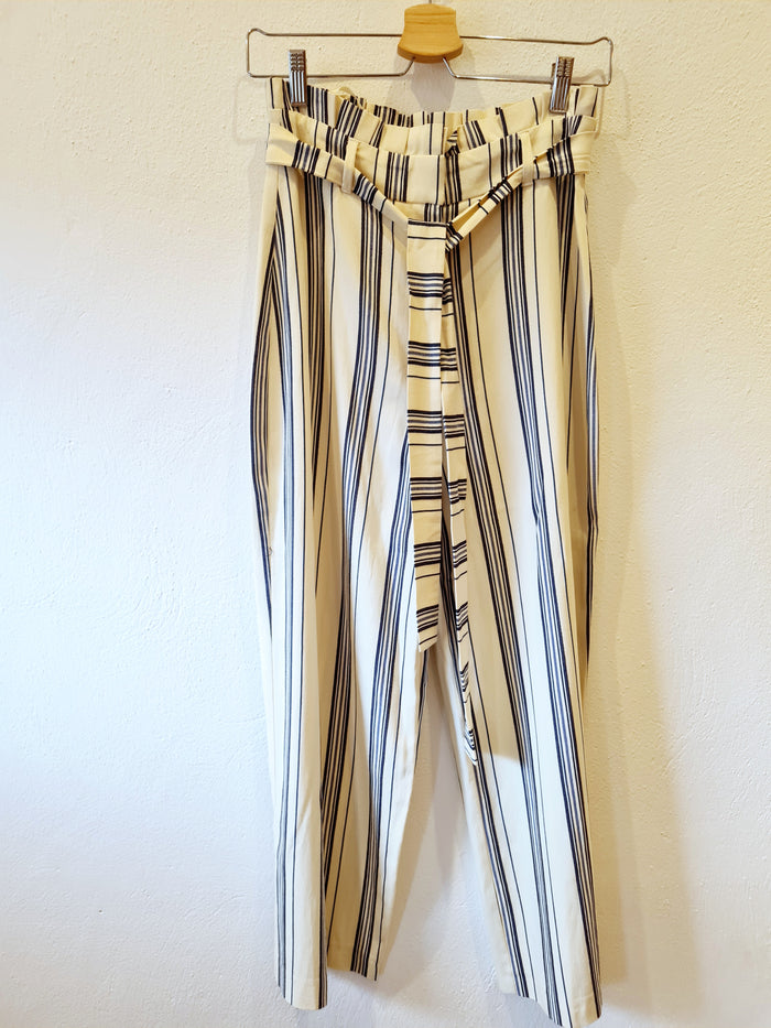 River island Blue stripe trouser 8 New