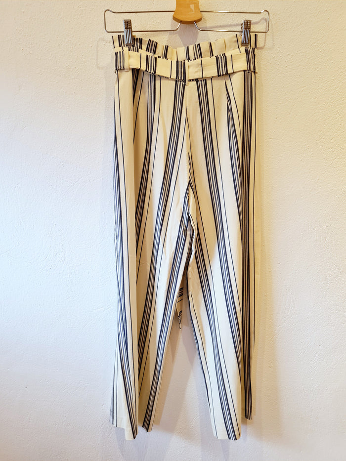 River island Blue stripe trouser 8 New