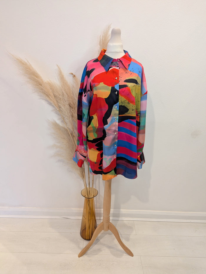 River Island Bright Multi Blouse 10