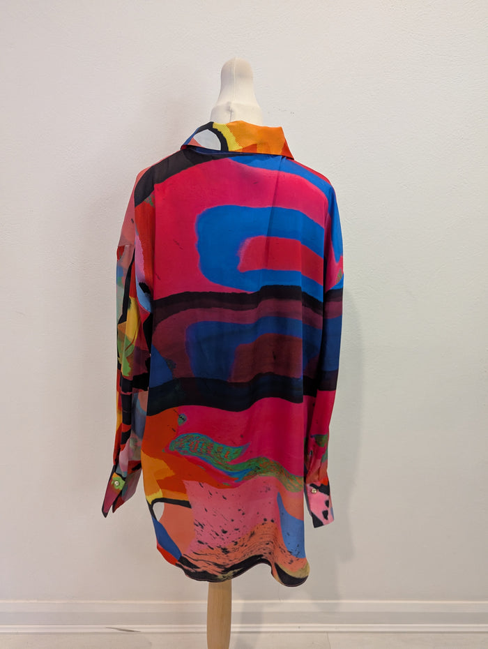 River Island Bright Multi Blouse 10