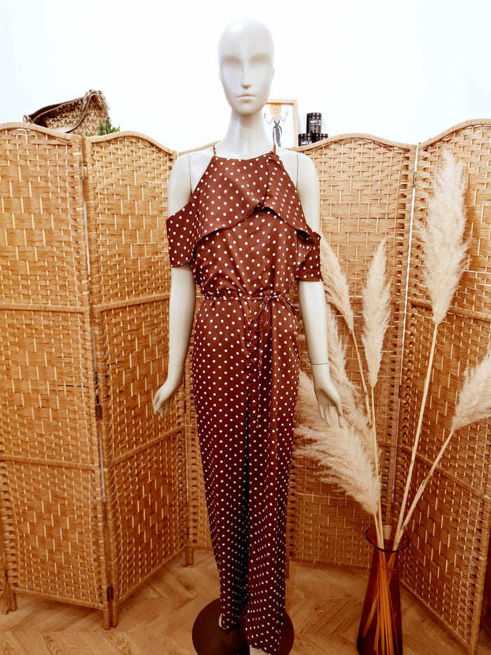 River Island Brown spot Jumpsuit 16