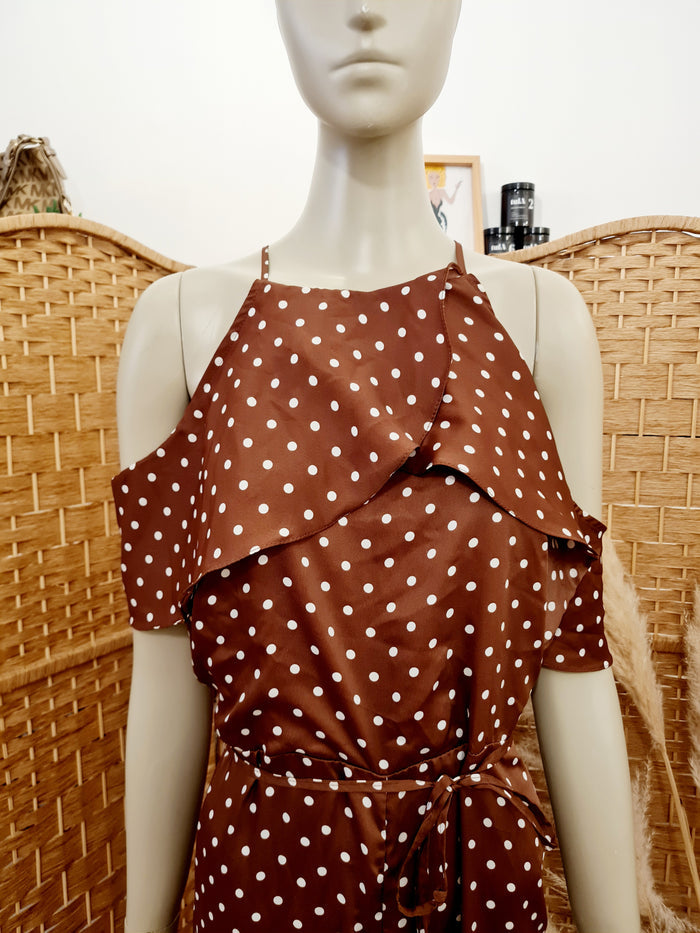 River Island Brown spot Jumpsuit 16