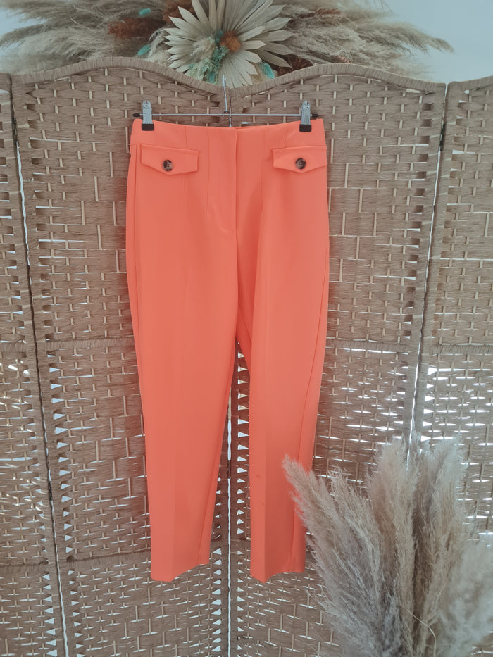 River island Coral Trouser Suit 8/6 New