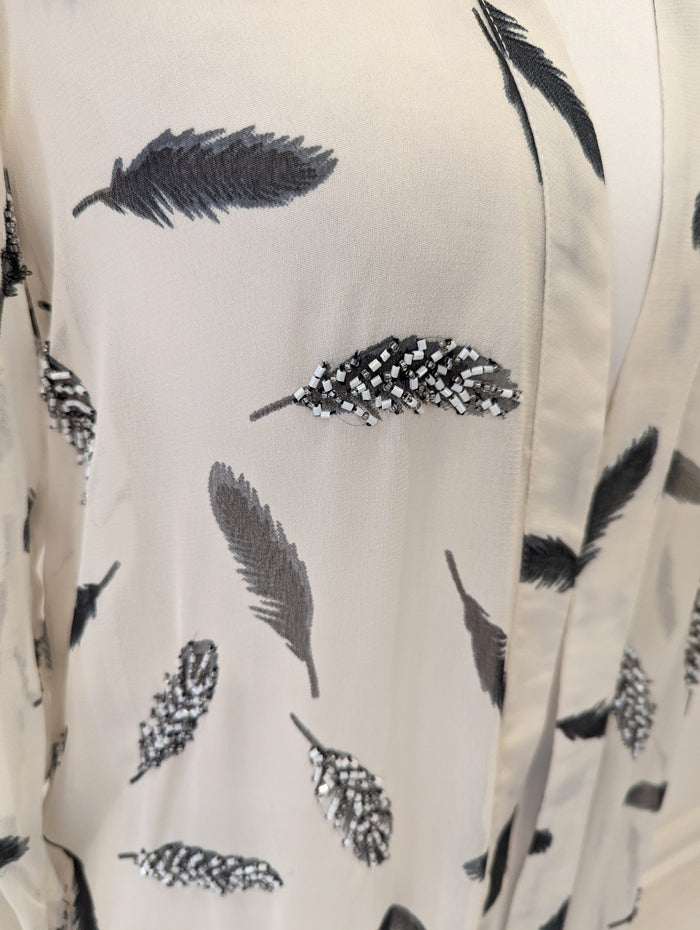 River Island Cream Beaded Coverup 10