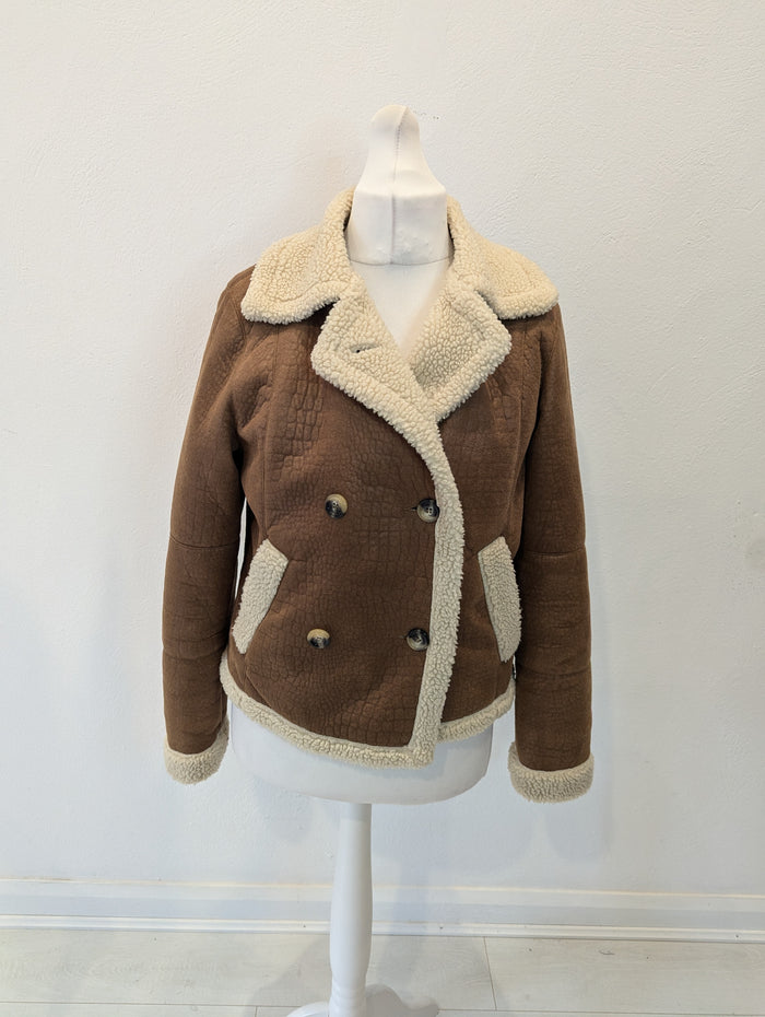 River Island Faux Shearling Jacket 16