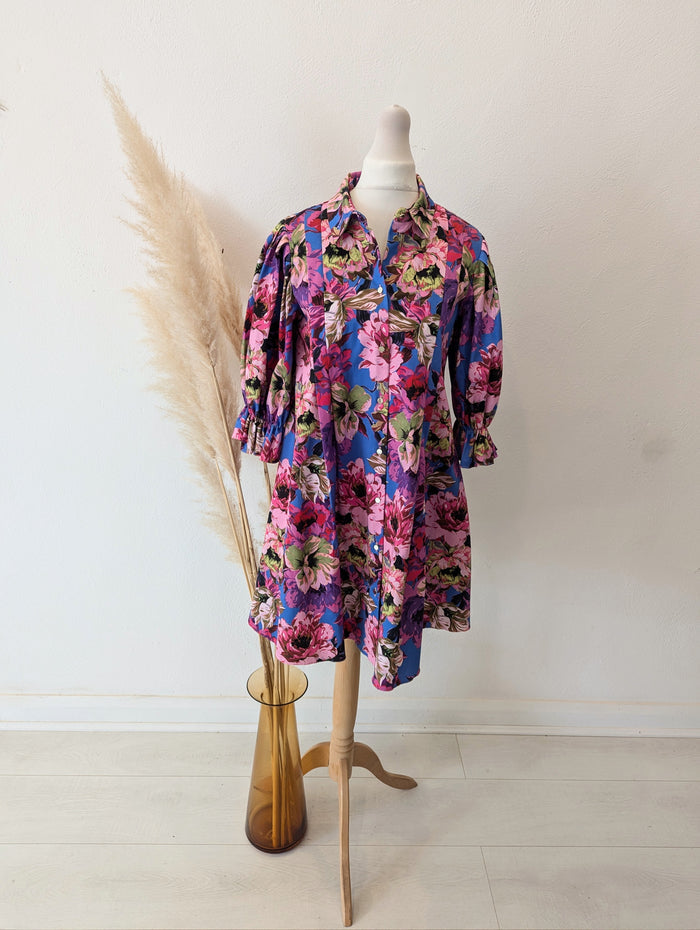 River Island Floral Shirt Dress Size 8