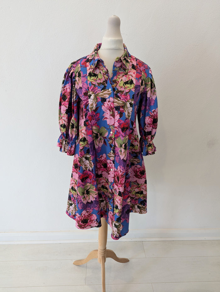 River Island Floral Shirt Dress Size 8