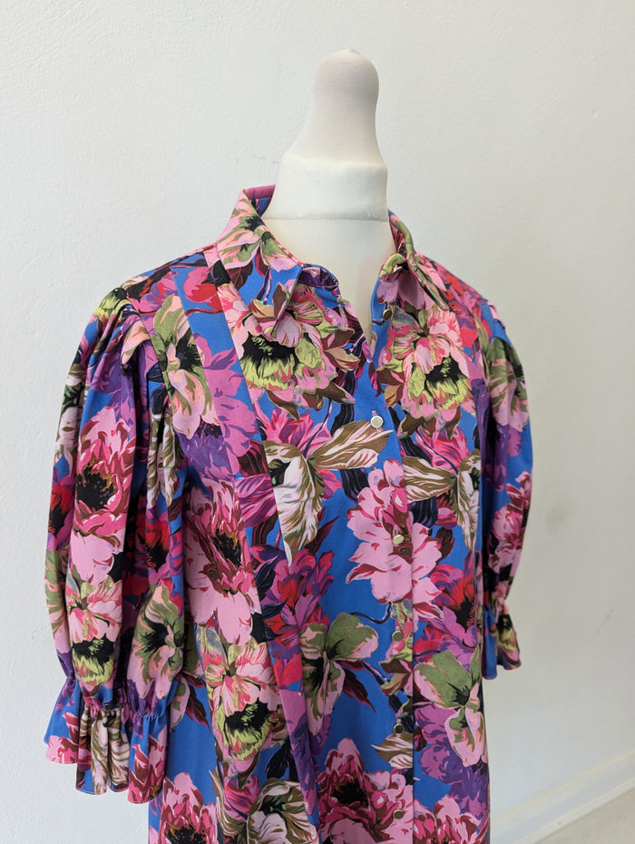 River Island Floral Shirt Dress Size 8