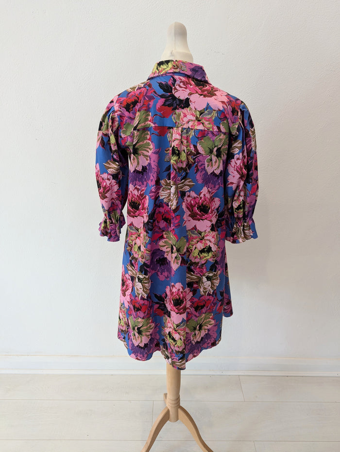 River Island Floral Shirt Dress Size 8