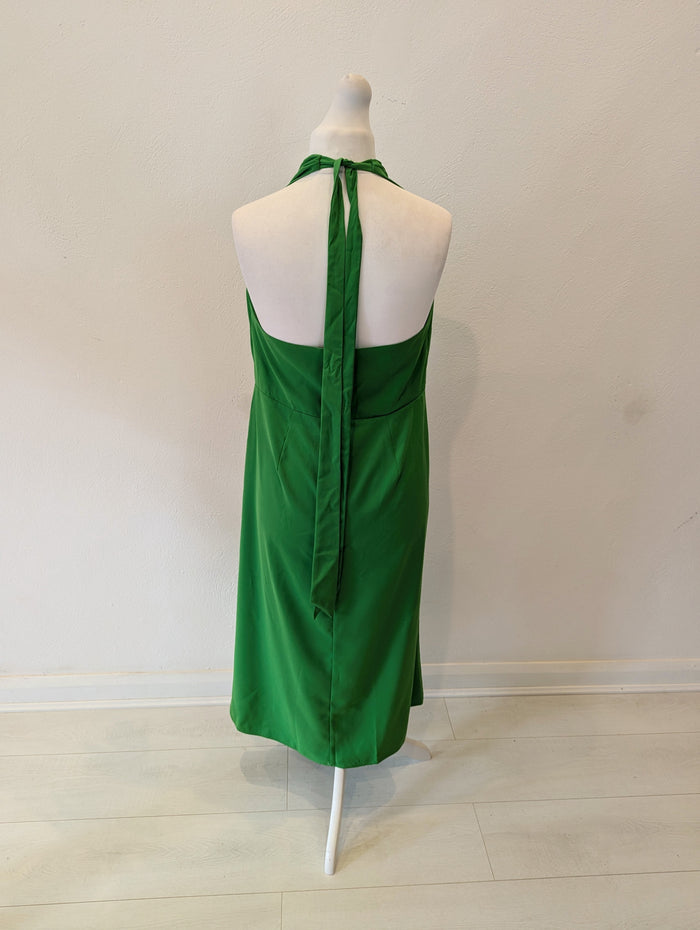 River Island Geen Halter Dress 16 NWT £55