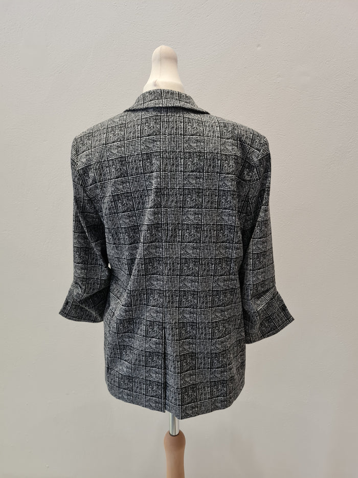 River Island Grey Check Blazer Size 12