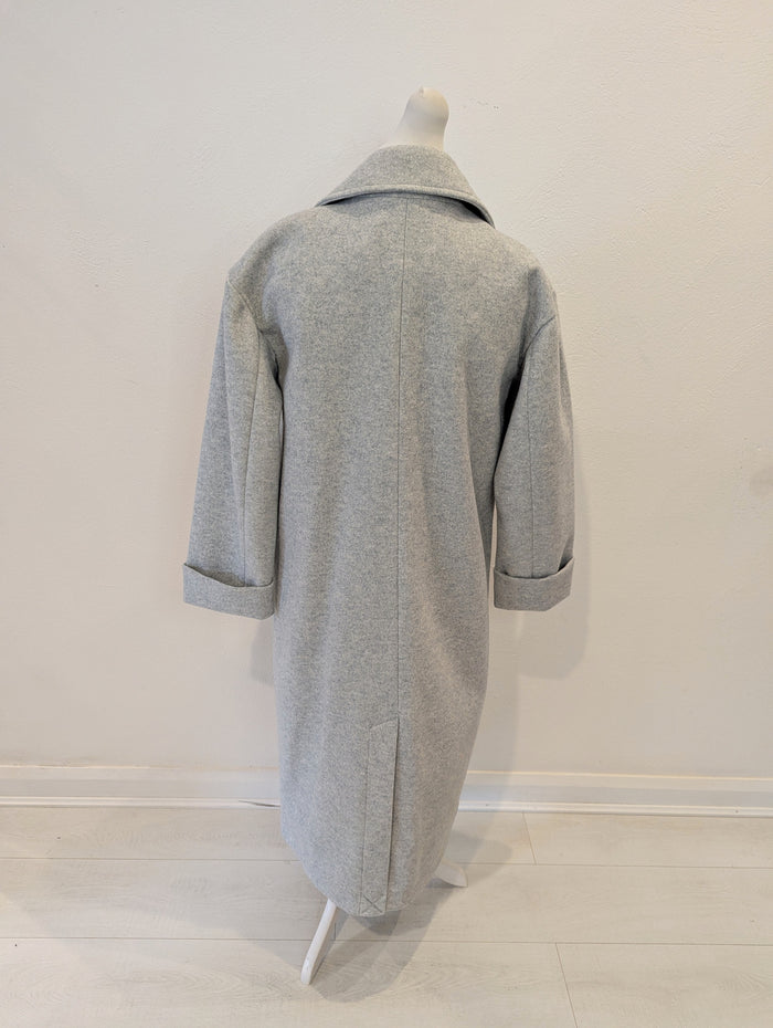 River Island Grey Duster Coat 12 NWT