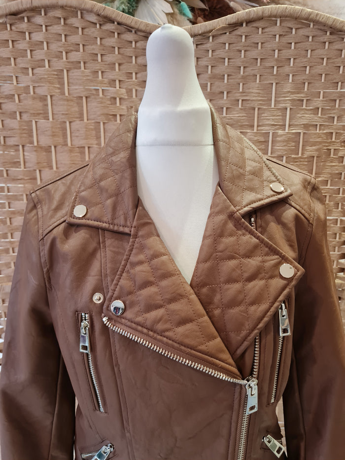 River Island Pleather Biker Jacket 10